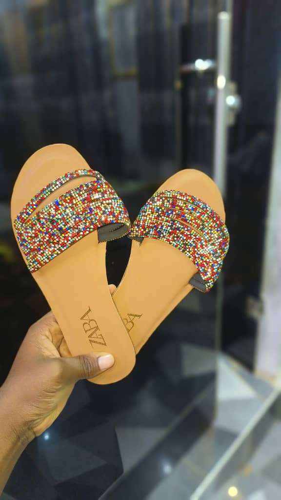 Sparkle Luxe Glitter Slides