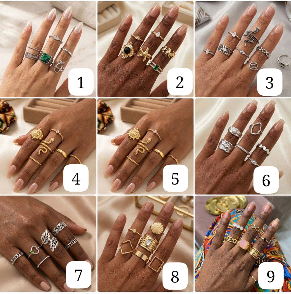 Knuckle Rings Set